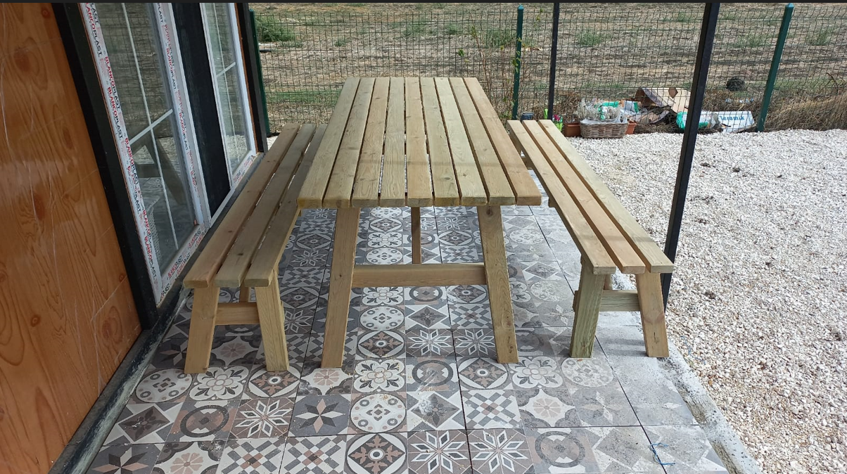 Arkalıksız 3 Parça Piknik Masası - Görsel 8