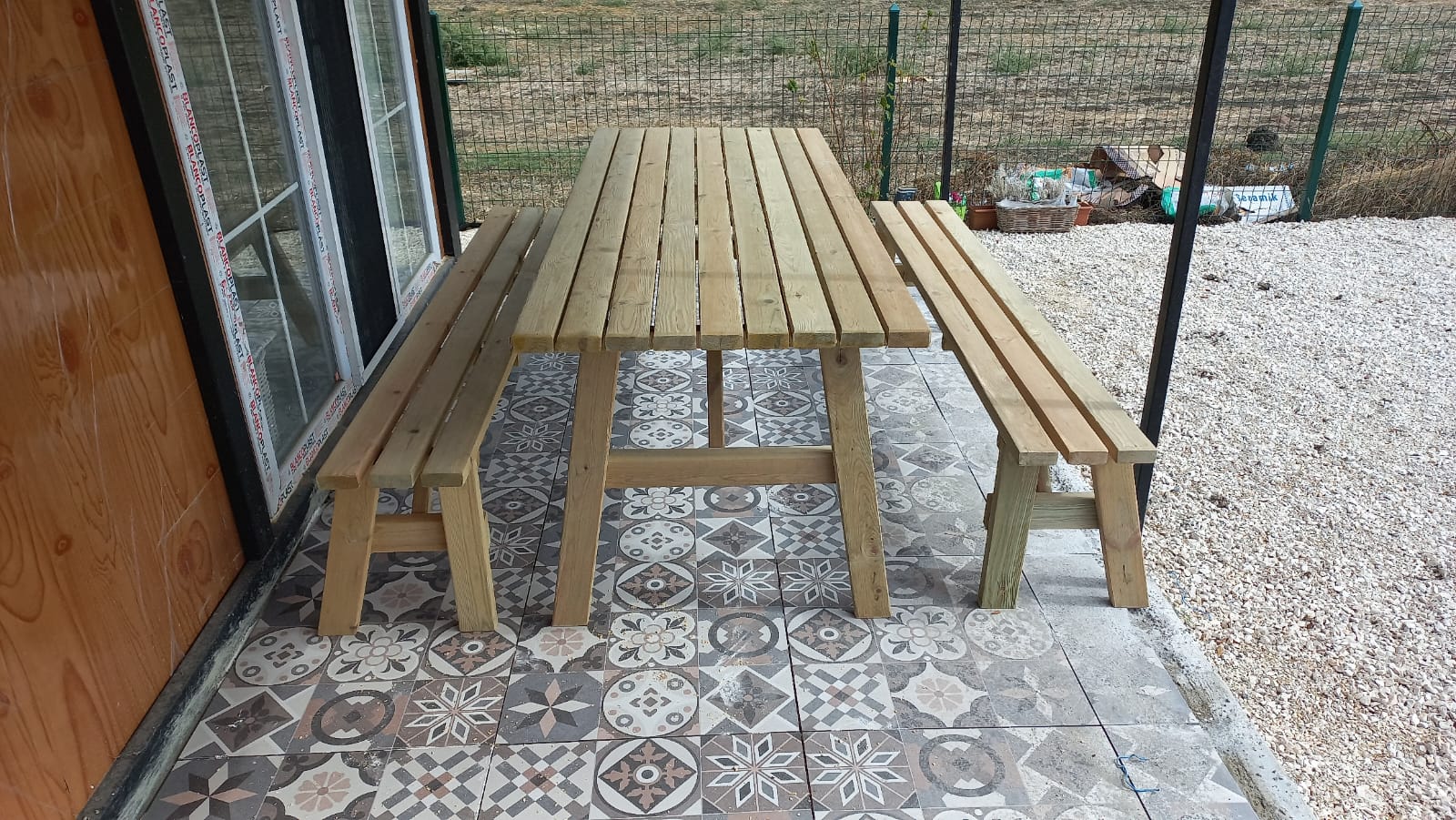 Arkalıksız 3 Parça Piknik Masası - Görsel 9