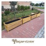 Ahşap Lambiri Saksı